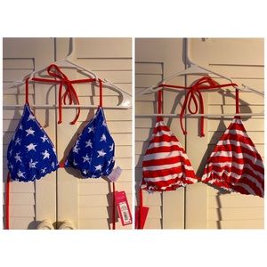 Target American Flag bikini top